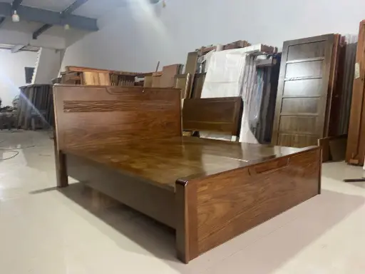 Giường Óc Chó Sóng 1M8