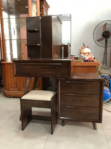Bàn Trang Điểm Gỗ Óc Chó